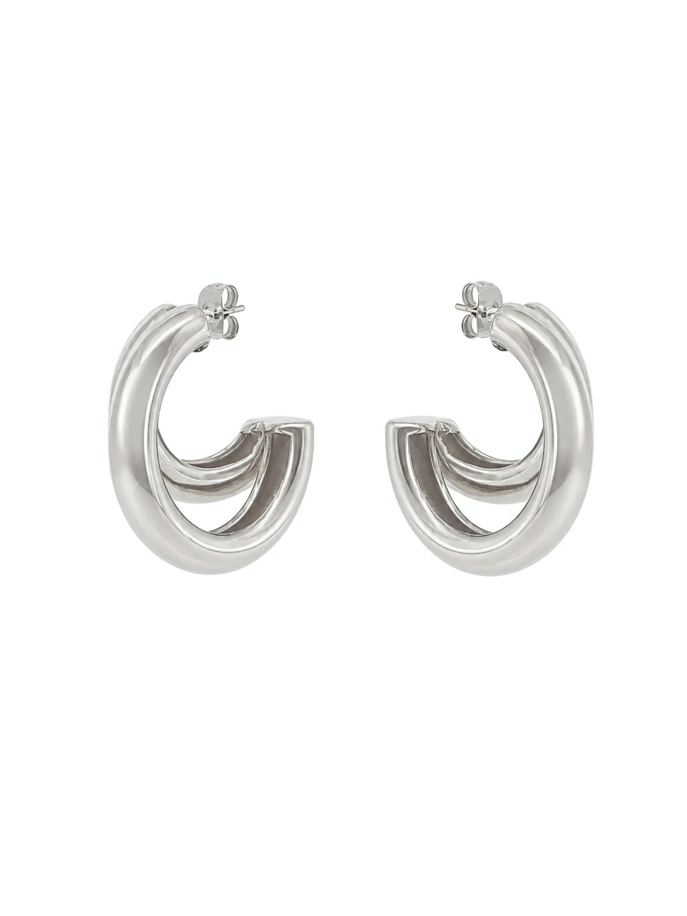 Fräulein Wunder - Pendientes 'Lena' en plata
