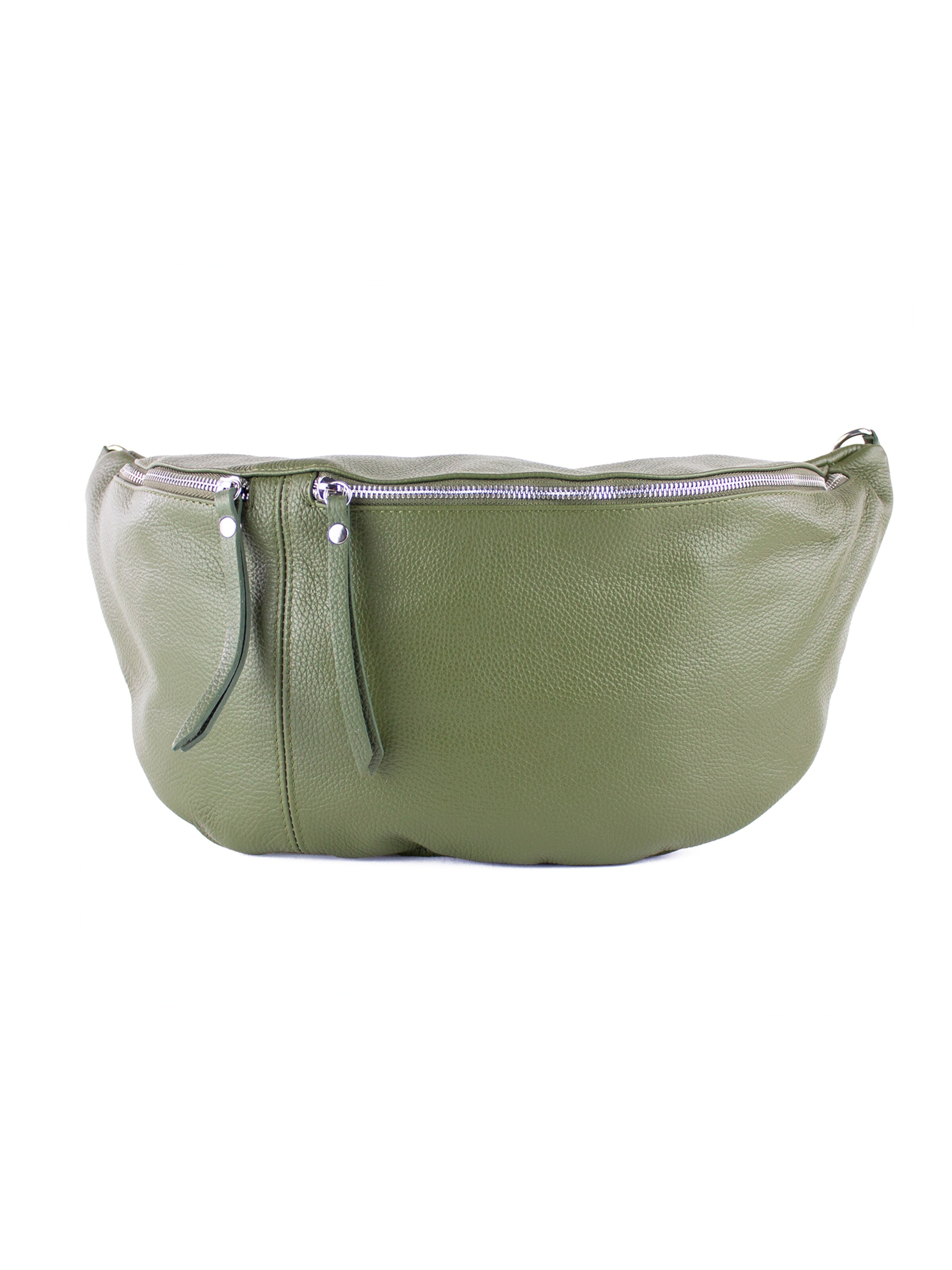 lePelou Gürteltasche 'CLARA'‌ in Grün: Vorderseite