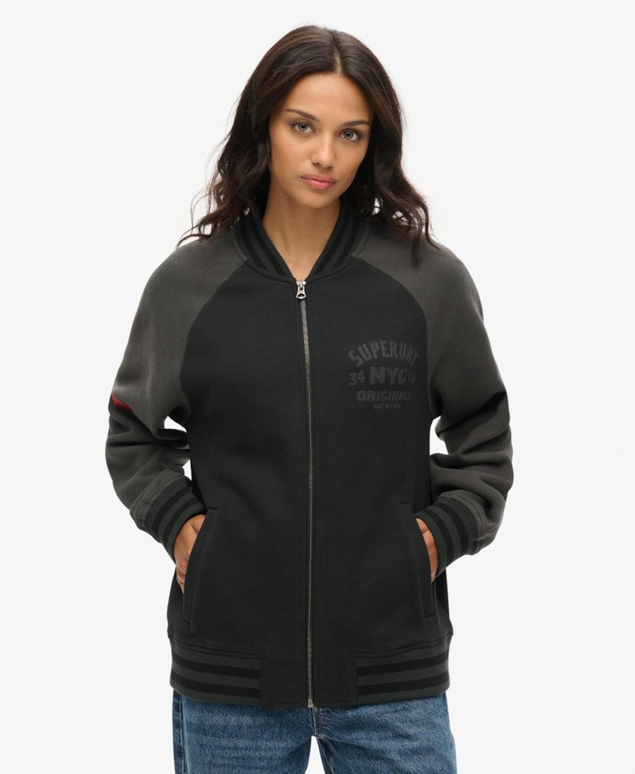 Veste mi-saison Superdry & Co en vert : devant