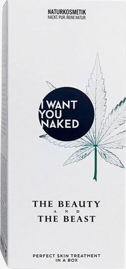 I Want You Naked Geschenkset 'The Beauty & The Beast Face Care' in weiß, Produktansicht