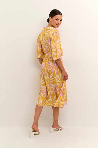 Kaffe Shirt Dress 'Safir' in Yellow