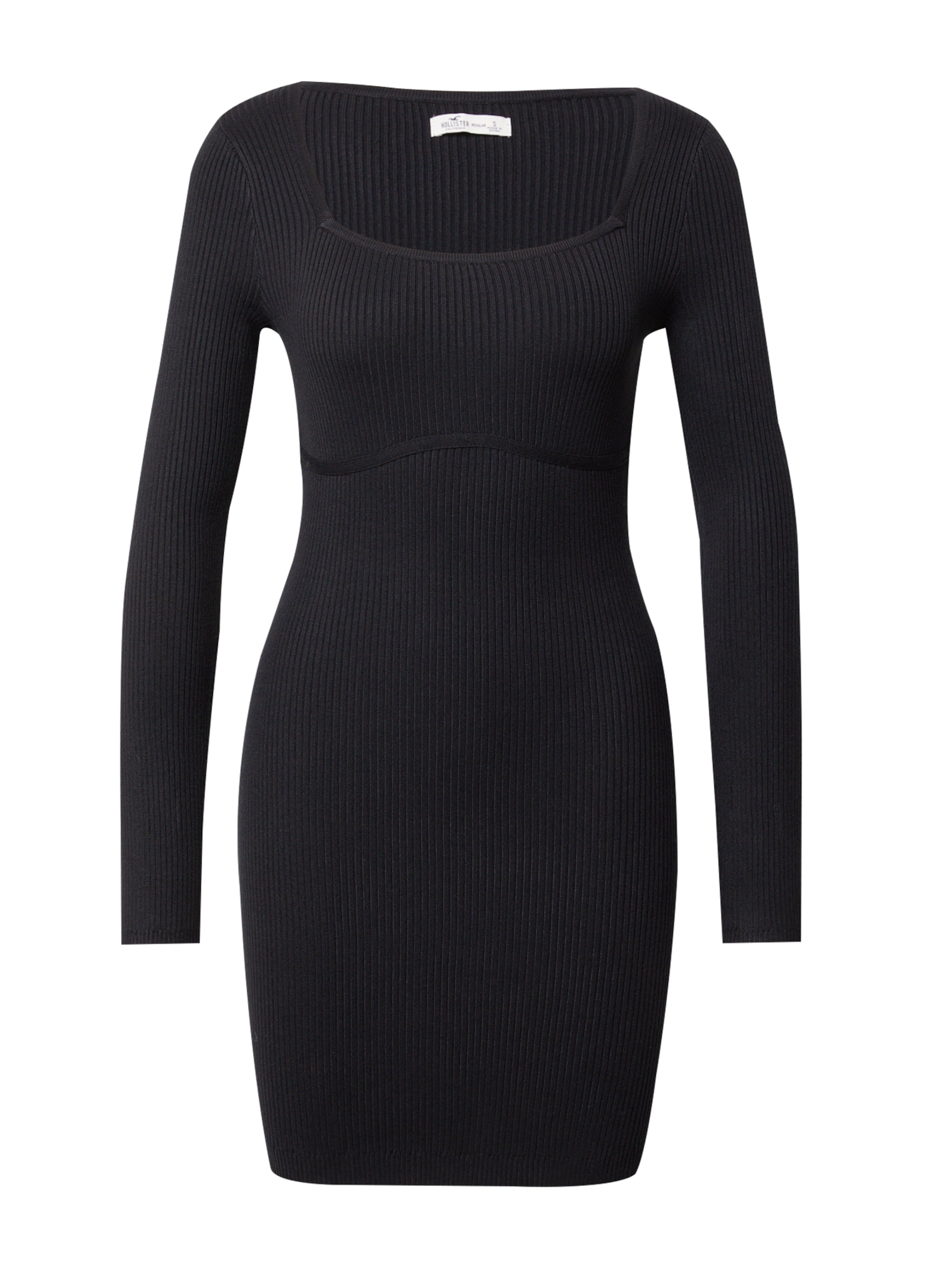 melns HOLLISTER Adīta kleita: no priekšpuses