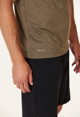 ENDURANCE Regular fit Performance Shirt 'Mell' in Brown