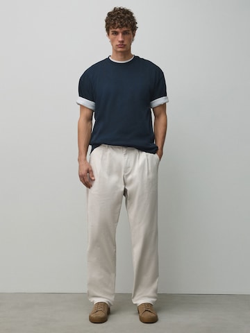 Next Loosefit Élére vasalt nadrágok - fehér