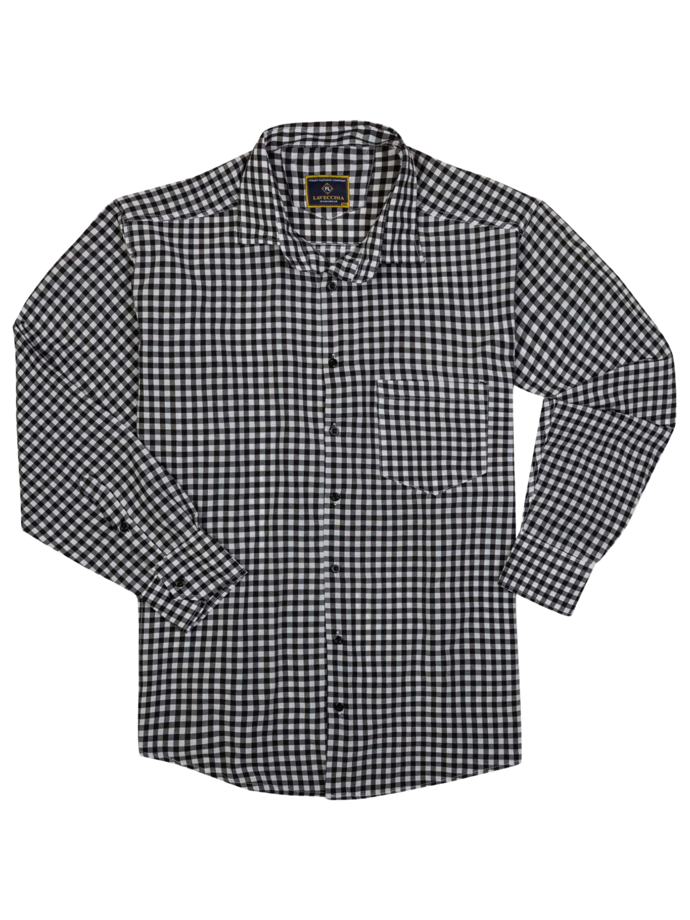 Lavecchia Hemd 'HLA17'‌‌‌‌‌‌‌‌ in Schwarz: Vorderseite