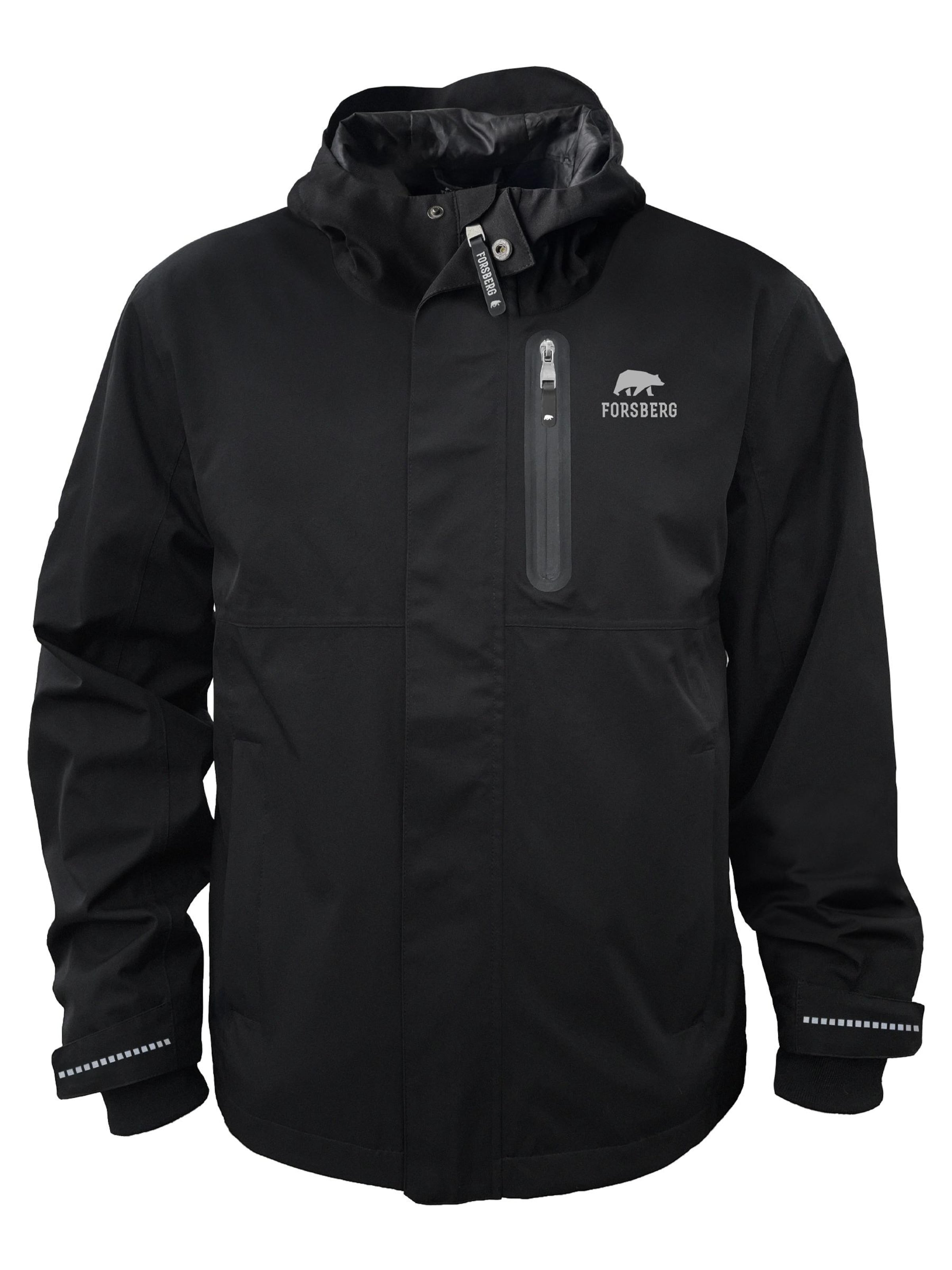 FORSBERG Performance Jacket 'Allwetterjacke mit Brusttasche' in Black: front