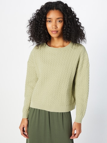 ABOUT YOU Пуловер 'Layla' в зелено: отпред