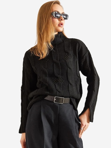 Pullover 'Pullover' di Bianco Lucci in nero: frontale