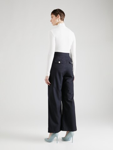 Custommade Wide leg Pantalon 'Pansy' in Blauw