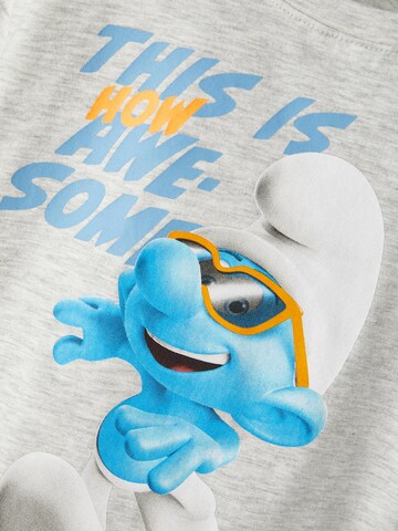 NAME IT - Camiseta 'Ant Smurf' en gris