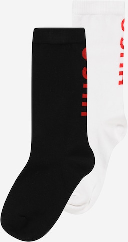 HUGO Red Socks in Black: front