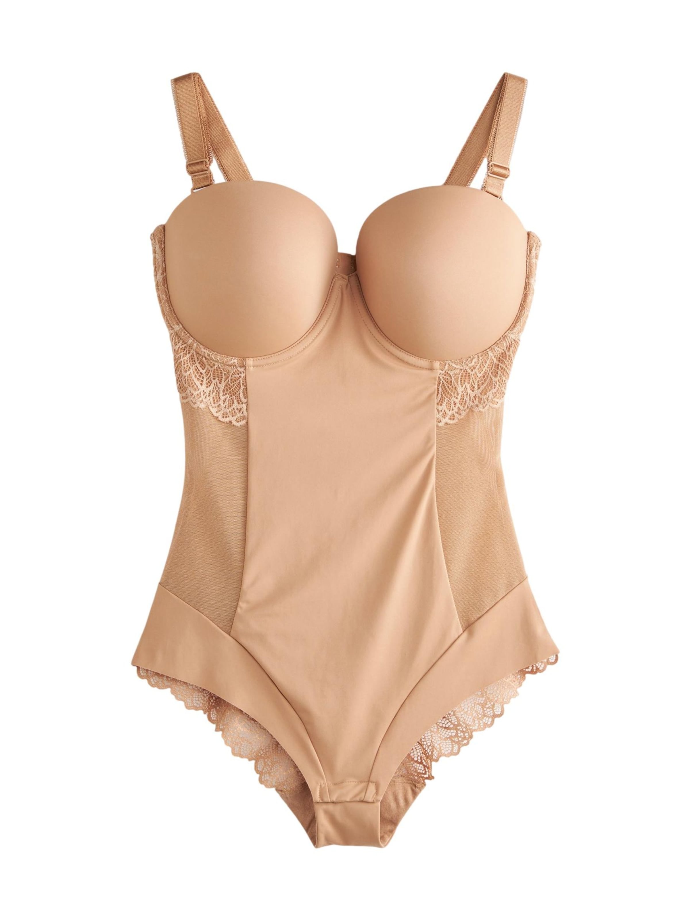 Next Κορμάκι σμίλευσης σε μπεζ: μπροστά