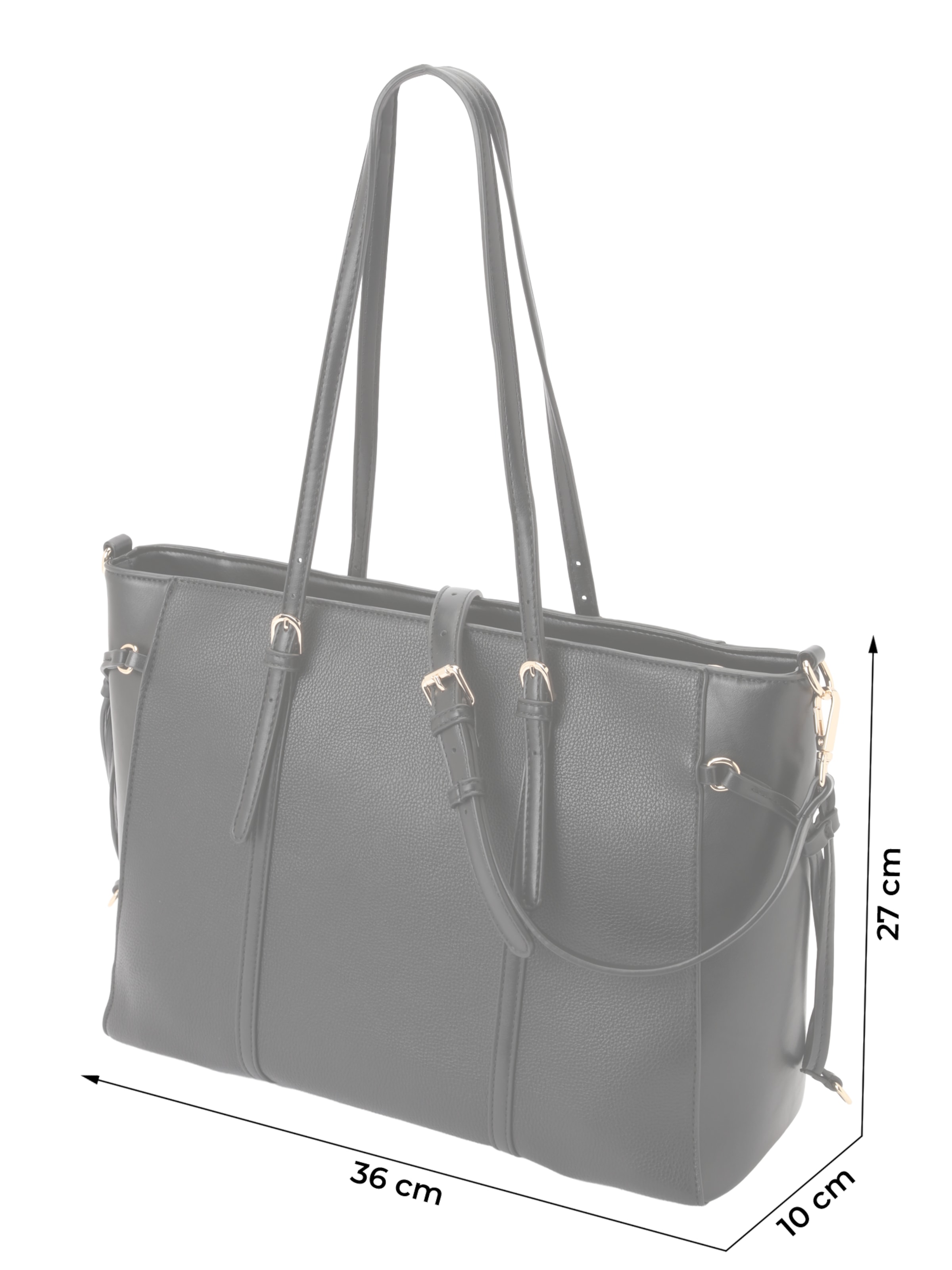 19V69 ITALIA Μεγάλη τσάντα 'Carissma' σε μαύρο