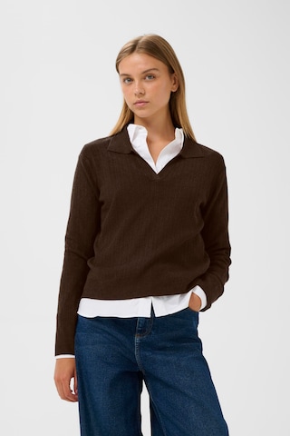 InWear Trui 'Yenah' in Bruin: voorkant