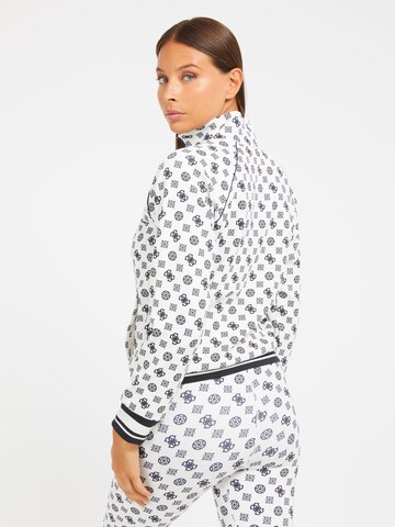 GUESS Sweatjacke in Weiß