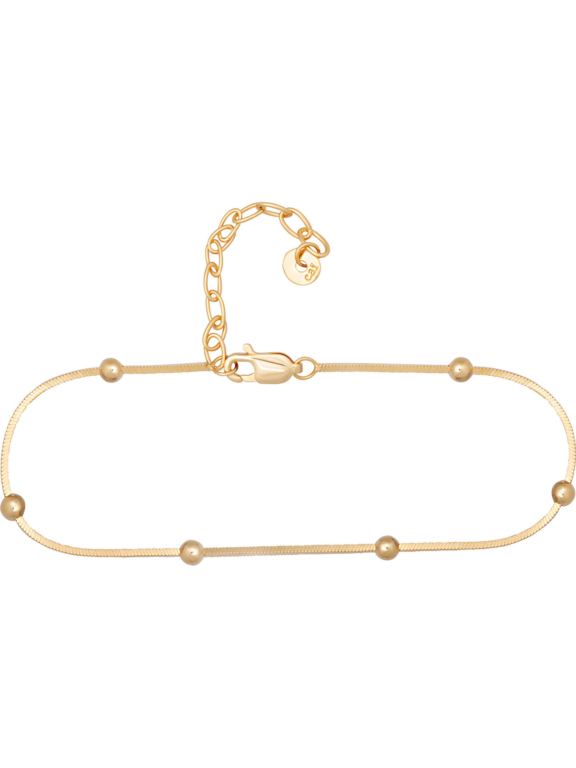 Bijoux de pied caï en or : devant