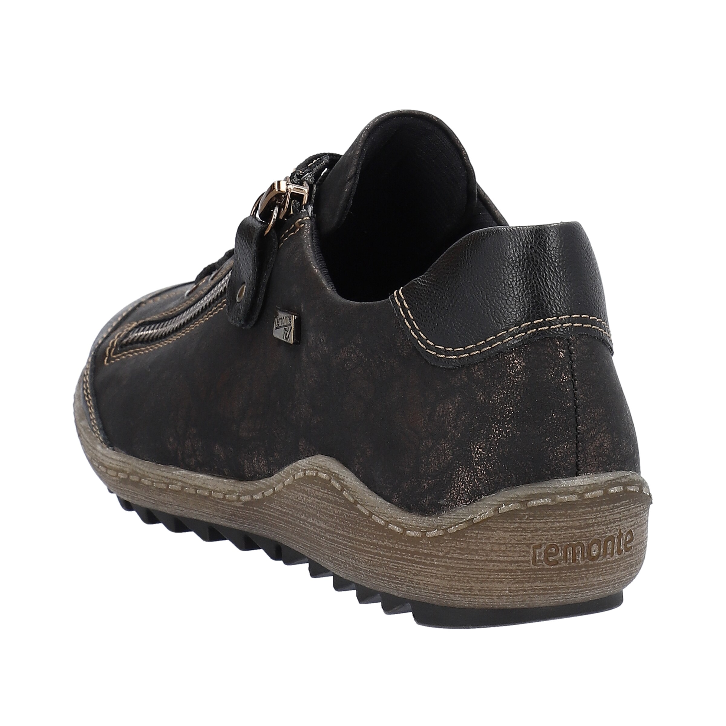 REMONTE Schnürschuh in Schwarz