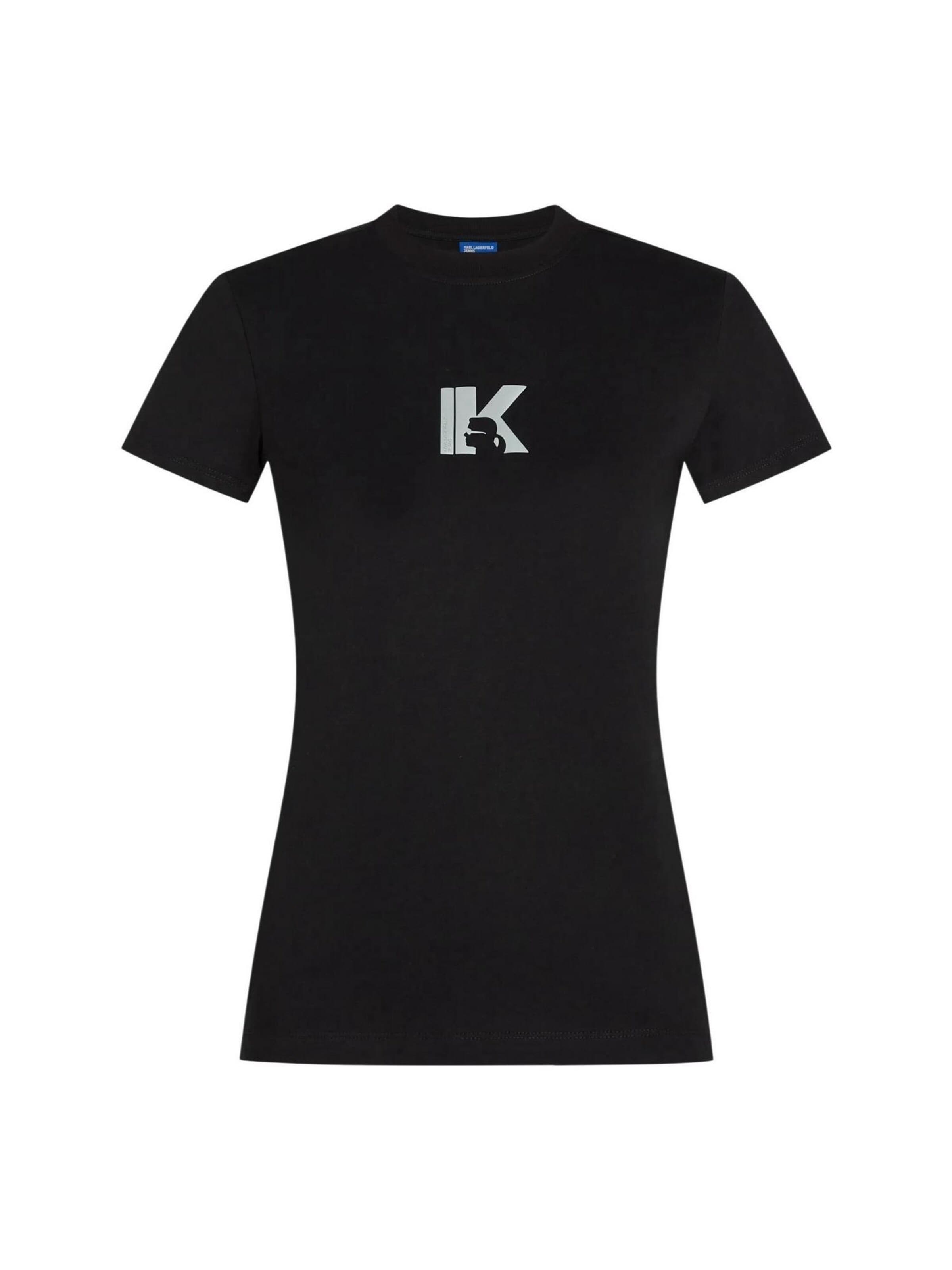 Maglietta in S KARL LAGERFELD JEANS di colore nero / argento, Visualizzazione prodotti