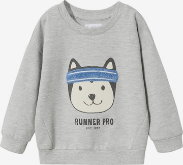 MANGO KIDS Sweatshirt 'Runner' in Grey: front