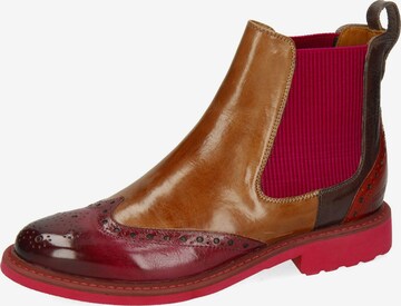 MELVIN & HAMILTON Chelsea boots in Bruin: voorkant