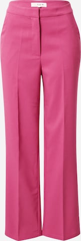 A-VIEW Regular Pleated Pants 'Annali' in Pink: front