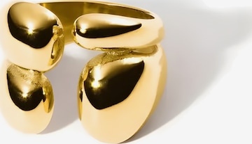 hiBALI Ring 'Chunky' in Gold: Vorderseite