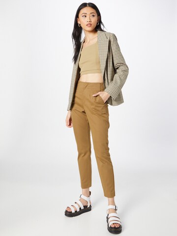 s.Oliver Regular Pleat-Front Pants in Brown