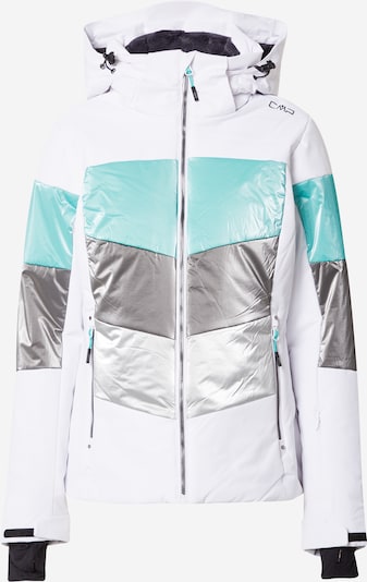 CMP Outdoor Jacket in Turquoise / Grey / Silver / White, Item view