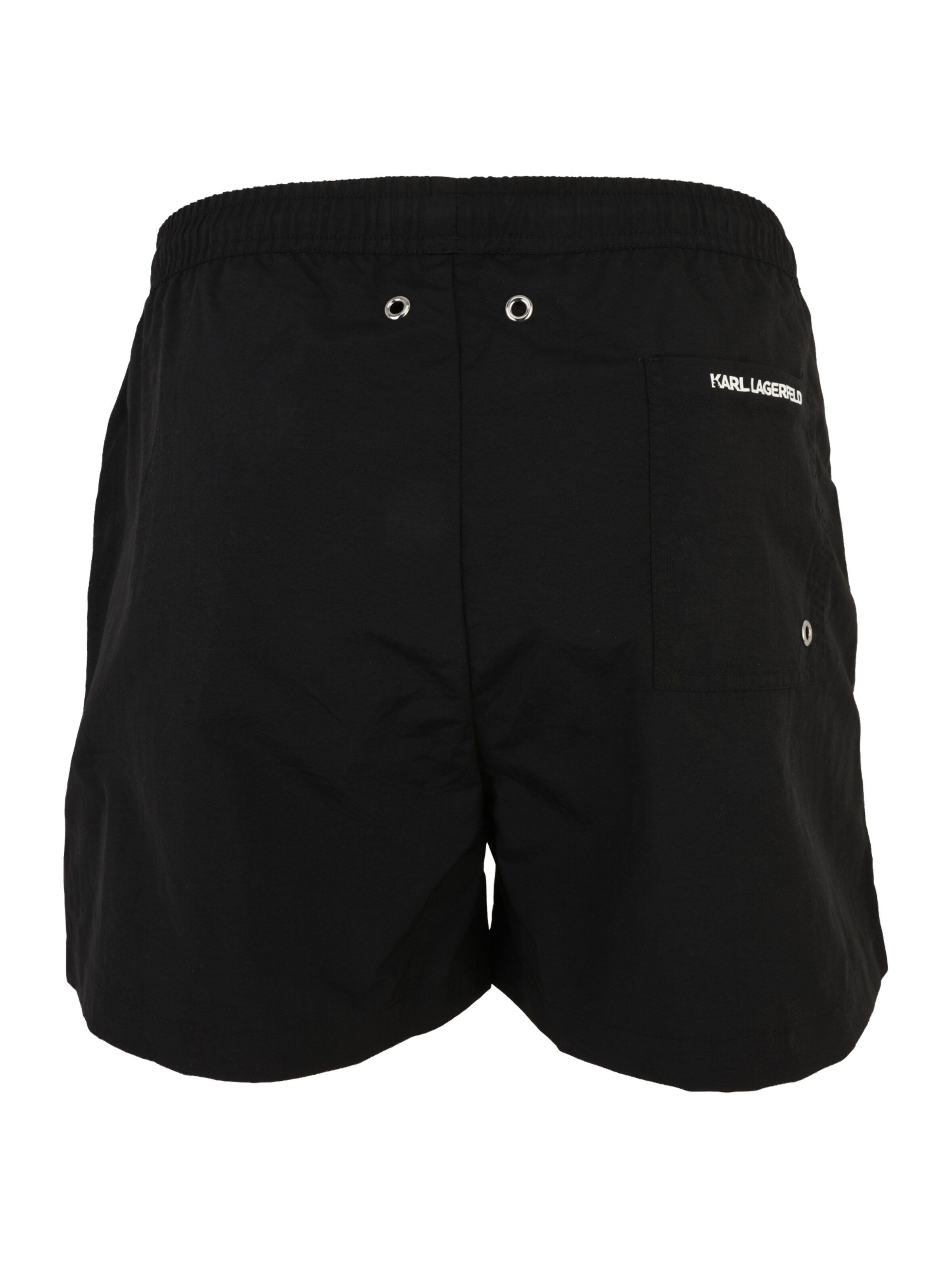 Șorturi de baie de la Karl Lagerfeld pe negru