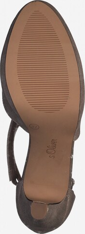 s.Oliver Γόβες slingback σε ασημί