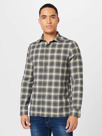 Coupe regular Chemise BURTON MENSWEAR LONDON en vert : devant