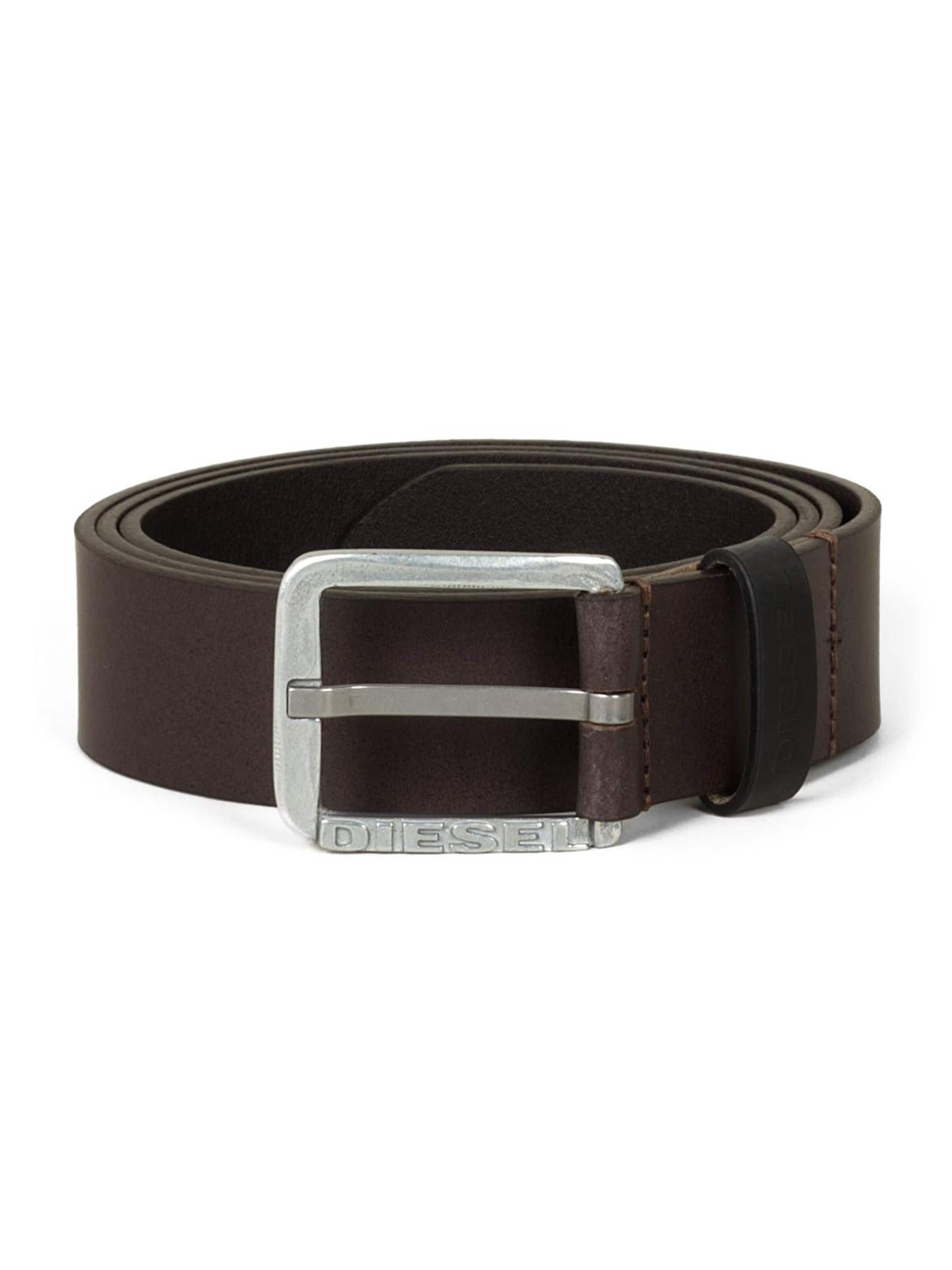 DIESEL Remen 'LOGO B-BASIC LEATHER BELT' veličine 95 u smeđa, Pregled proizvoda