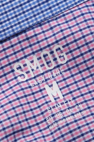 SMOG Co. Button Up Shirt in M in Blue