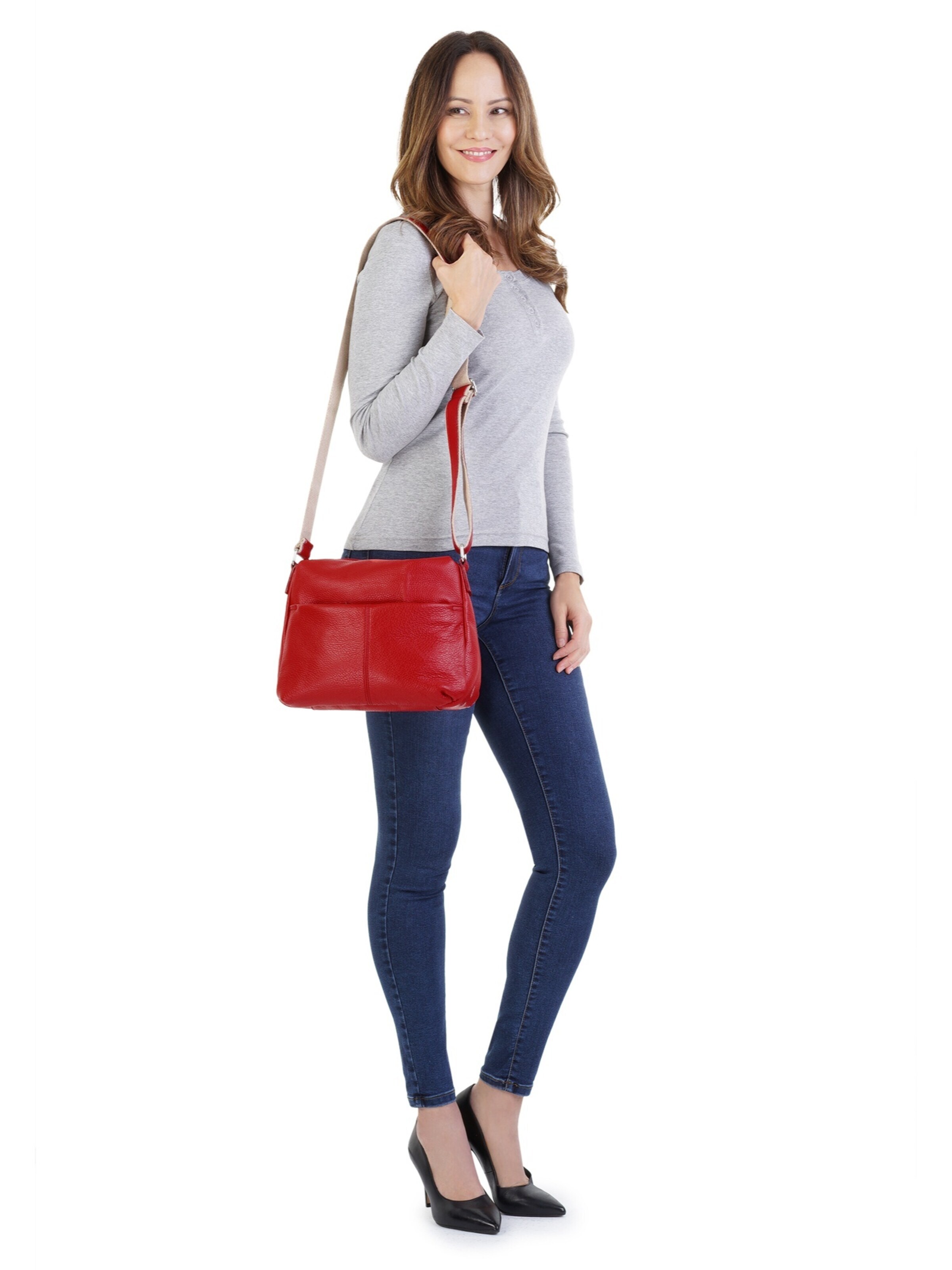 Sac à bandoulière Samantha Look en rouge : devant