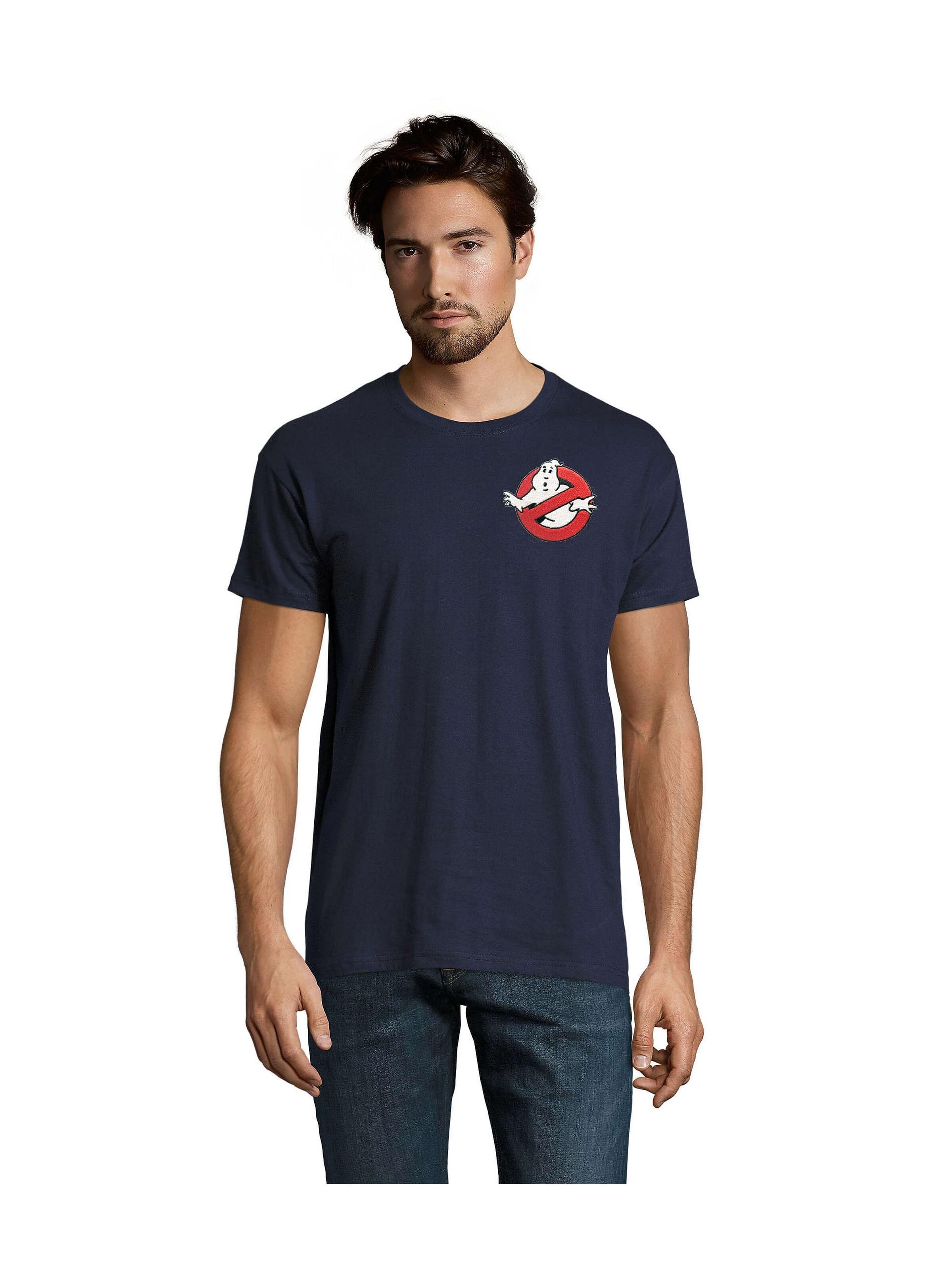 Blondie & Brownie Shirt 'GhostbustersPatch'‌‌‌ in Blau: Vorderseite