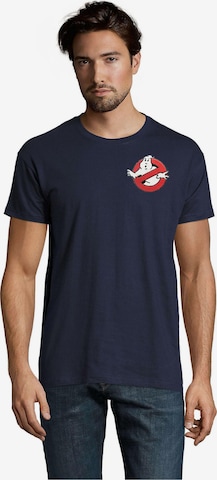 Blondie & Brownie Shirt 'GhostbustersPatch' in Blau: Vorderseite
