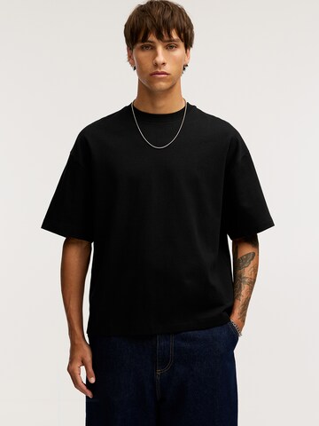 Pull&Bear Tričko - Čierna: predná strana