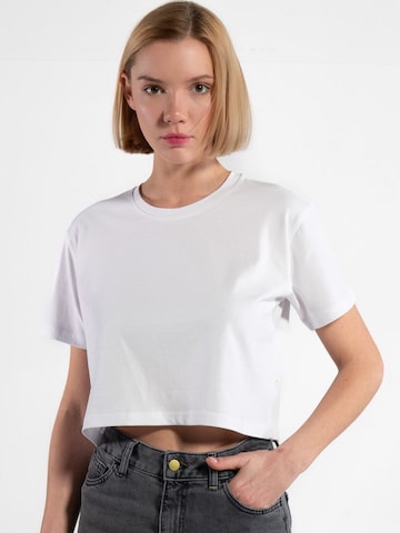 GORG Shirt 'Cropped aus 100% Bio-Baumwolle' in White