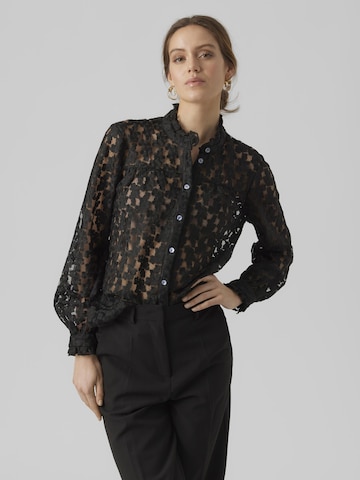 VERO MODA Blouse 'CLEO' in Zwart: voorkant