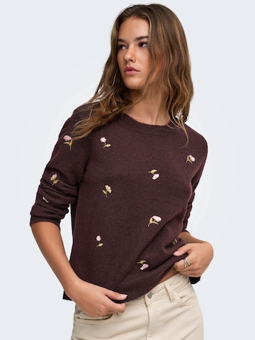 ONLY Pullover 'ONLSHINE' i rød