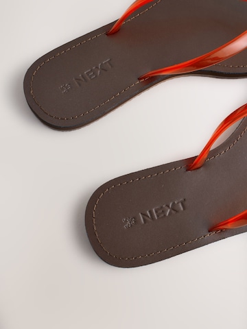 Next - Sandalias de dedo en rojo