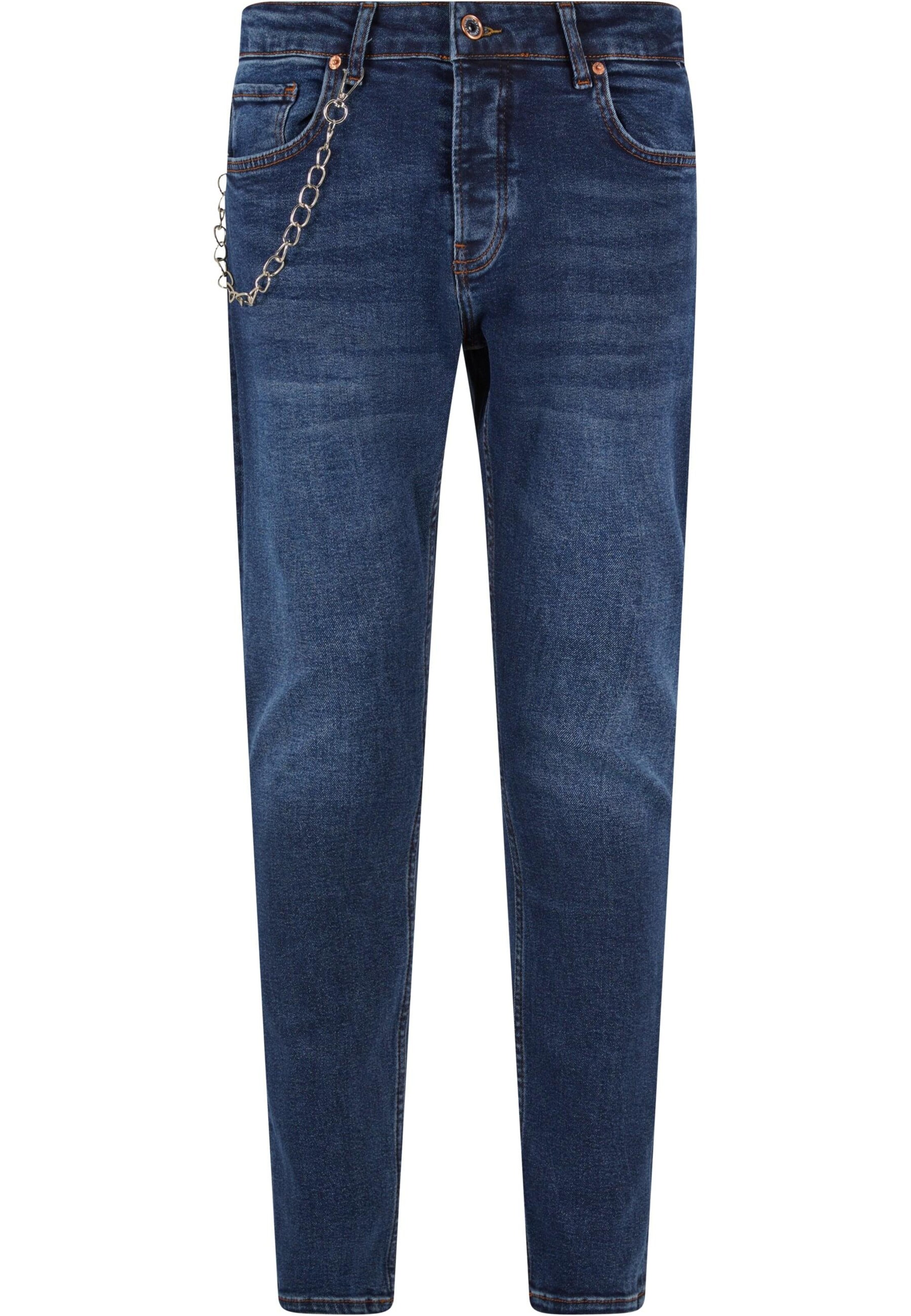 2Y Premium Slimfit Jeans in Blauw: voorkant