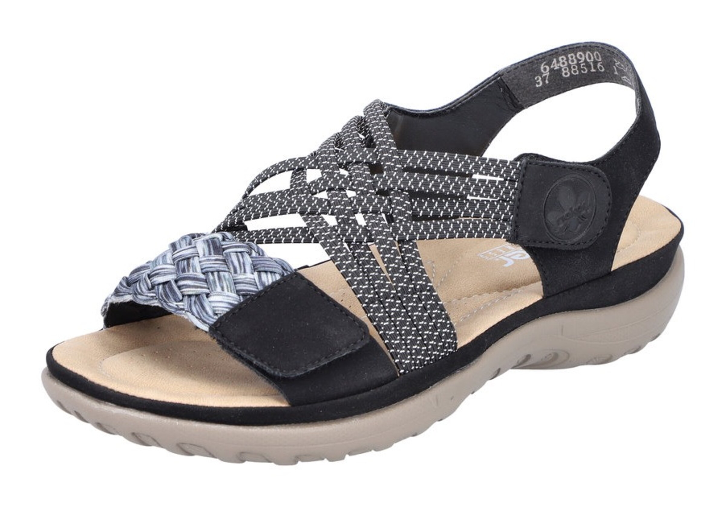 Rieker Sandale in Schwarz