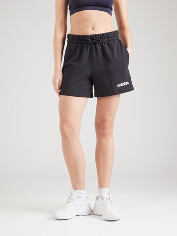 Largi Pantaloni sport 'Essentials' de la ADIDAS SPORTSWEAR pe negru: față