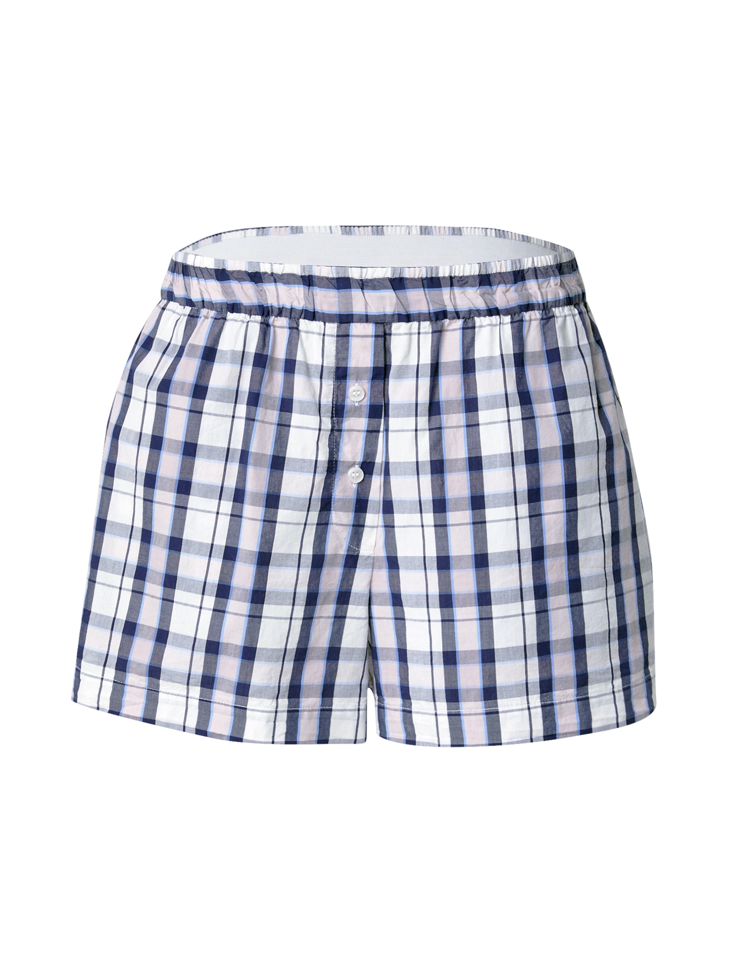 Monki Regular Trousers in White: front