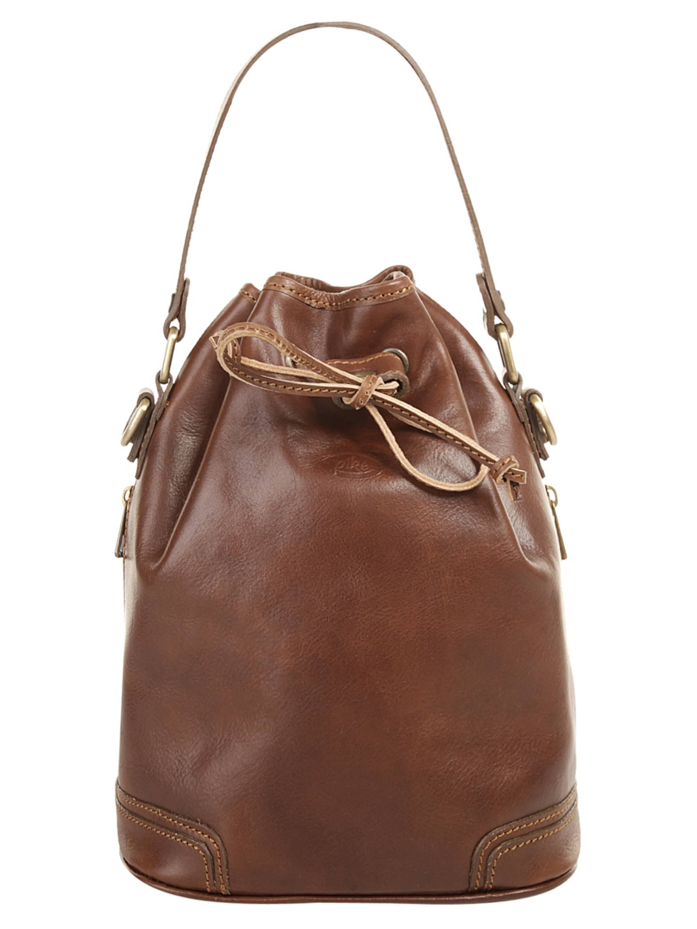 Sac à bandoulière piké en marron : devant