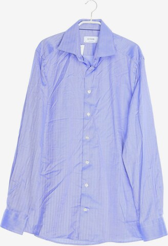 ETON Button Up Shirt in M in Blue: front