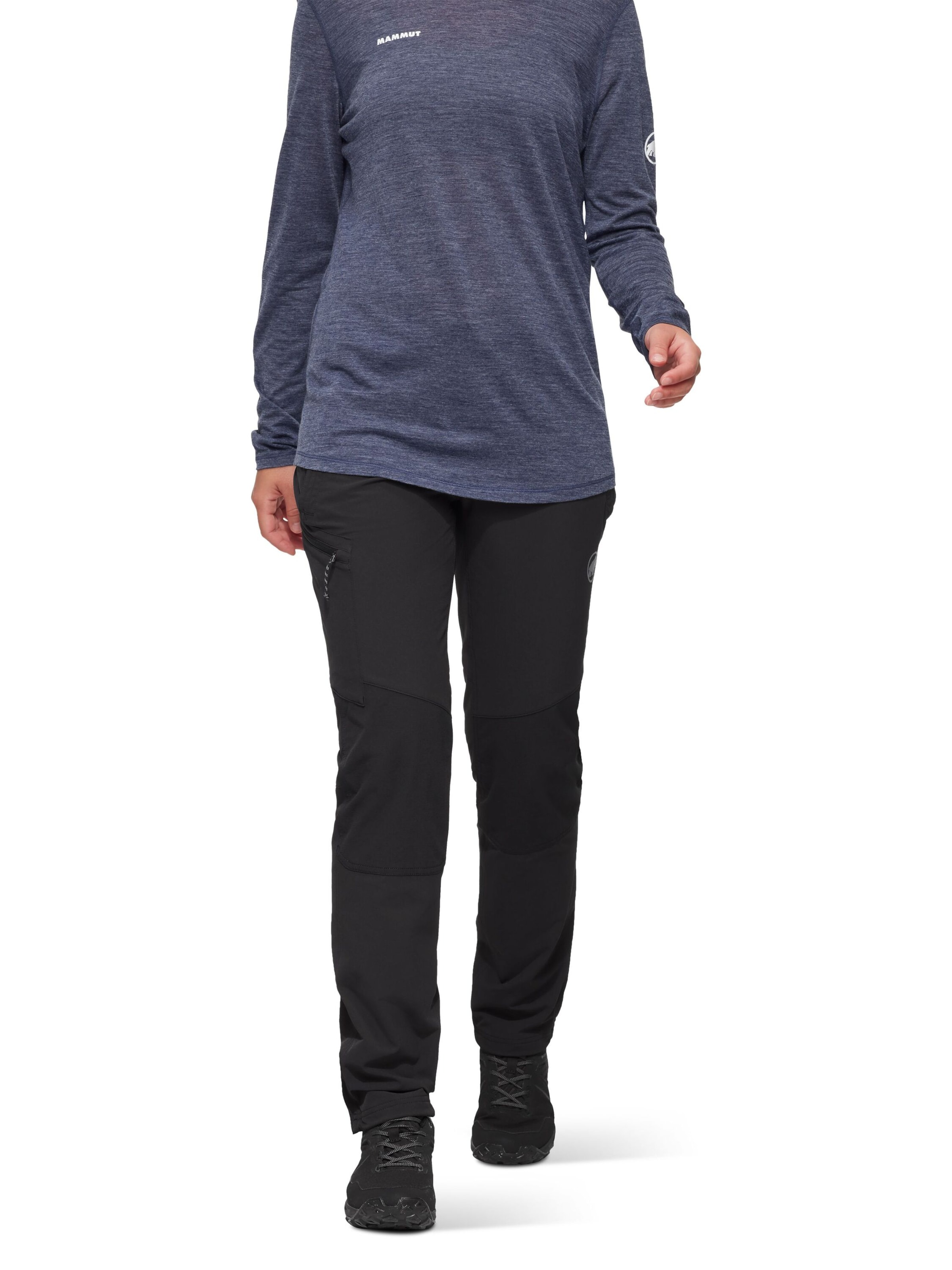 MAMMUT Regular Outdoorhose 'Runbold Guide' in Schwarz: Vorderseite