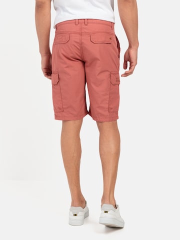 CAMEL ACTIVE Regular Regular Fit Cargo Shorts mit Minimal Print in Rot