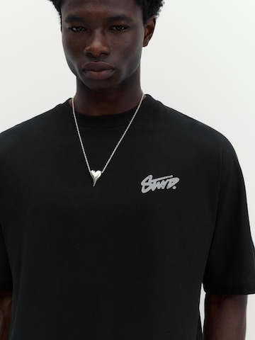 Pull&Bear Shirt 'STWD' in Black